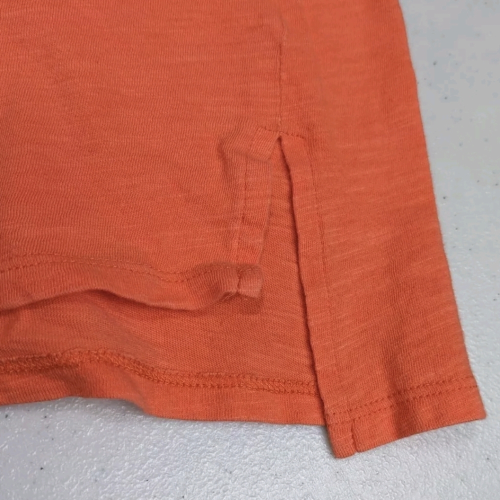 Eileen Fisher Short Sleeve Tee T Shirt XS Orange Minimalist Sustainable #585 - Picture 5 of 9